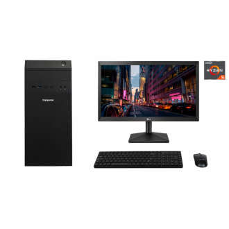 Computador Compumax Aio R3-4350g / 4 / 240ssd / Led 23.8
