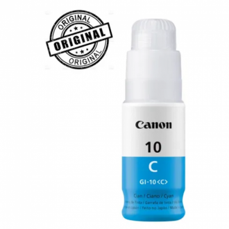 Botella Tinta Canon Original Gi-10 Cyan 70ml