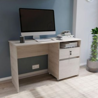 Escritorio Kazan 74x120x53 Caramelo / Ceniza