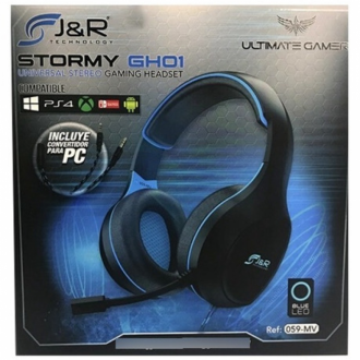 Diadema Gamer Stormy Gh01 Led Blue Microfono  Ref. 059-mv Jyr Tecnology / 5738059720598