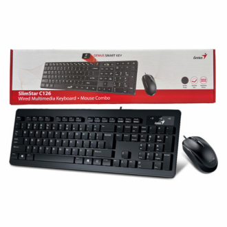 Combo Teclado Y Mouse Alambrico Genius Slimstar C126