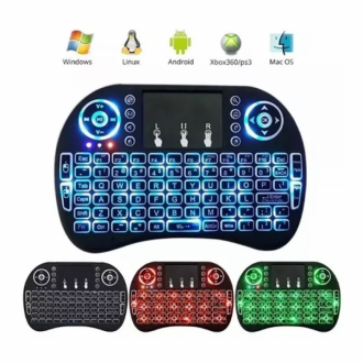 Mini Teclado Inalambrico  Con Teclas Multimedia Y Funciones Touchpad J&r Mtijr-007